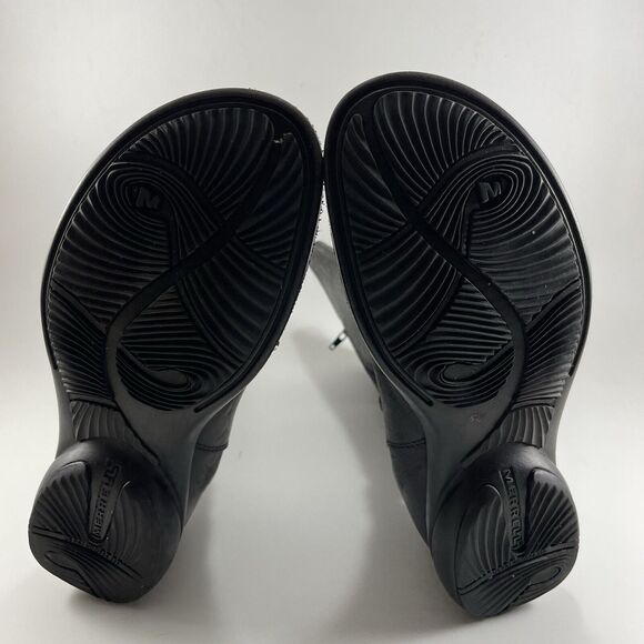 Merrell Tetra Launch Waterproof Black Side Zip Polartec Leather Boots Womens 6 - Picture 9 of 11